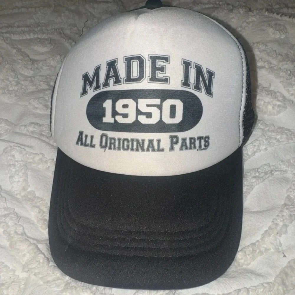 Trucker Hat Made in 1950 All Original Parts Classic Mesh Back Adjustable Cap